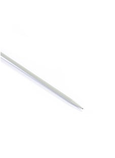 Breinaalden met dubbele punt in aluminium (set van 5), 4 mm - 20 cm