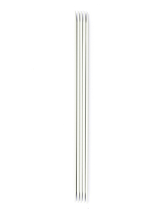 Breinaalden met dubbele punt in aluminium (set van 5), 4 mm - 20 cm