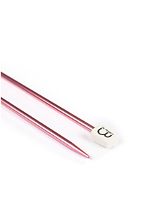 Rechte breinaalden in gekleurd aluminium, 3.5 mm - 30 cm