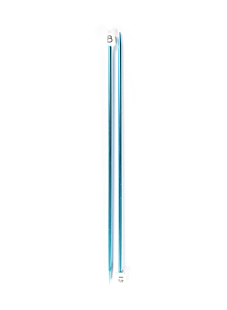 Rechte breinaalden in gekleurd aluminium, 4.5 mm - 30 cm