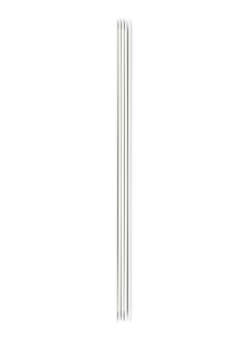 Breinaalden met dubbele punt in aluminium (set van 5), 2.5 mm - 20 cm