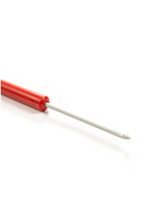 Aluminium haakpennen met handvat, 2.5 mm - 14 cm