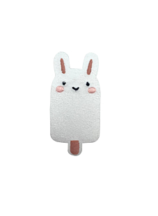 Motif thermocollant"GLACE" Lapin