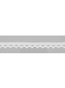Bobine Dentelle blanche - 2 m x 8 mm