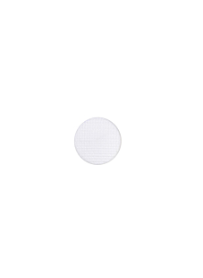Set van 6 bolvormige knopen met oog Wit