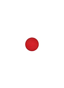 Set van 6 bolvormige knopen met oog Rood
