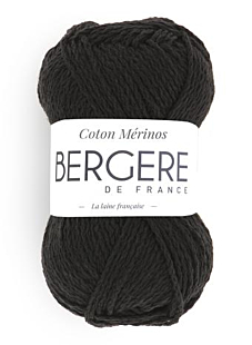 COTON MERINOS NOIR