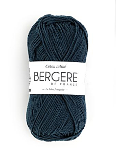 COTON SATINE NAVY