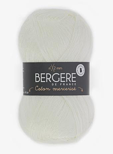 COTON MERCERISE BLANC