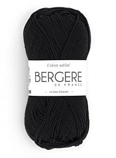 COTON SATINE NOIR