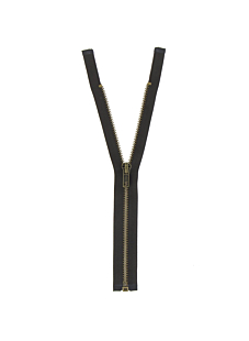 Donkerbruin scheidbare messing sluiting, 45 cm