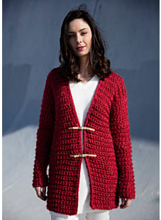 Vest met V-hals