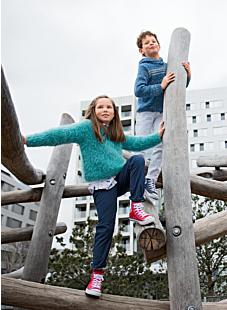 Trui met ronde hals