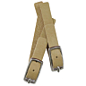 Set van 2 gespen in lederlook