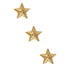 Set van 3 patches met goudkleurige sterren 40 mm