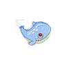 Patch blauwe walvis 45 mm