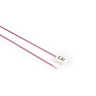 Rechte breinaalden in gekleurd aluminium, 2 mm - 40 cm