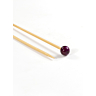 Rechte breinaalden in bamboe, 5.5 mm - 33 cm