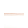 Gestreept lint ecru/roze, 8 mm x 5 m