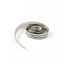 Lint met ecru en grijze strepen 8 mm x 1 m