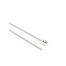 Rechte breinaalden in grijs aluminium, 2.5 mm - 40 cm