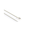 Rechte breinaalden in grijs aluminium, 3 mm - 40 cm