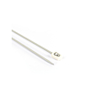 Rechte breinaalden in grijs aluminium, 2.5 mm - 30 cm