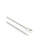 Rechte breinaalden in grijs aluminium, 3 mm - 30 cm