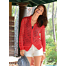 M2156 Gilet manches longues au crochet en fiche pdf