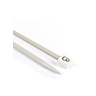 Rechte breinaalden in grijs aluminium, 6 mm - 40 cm