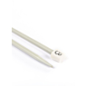 Rechte breinaalden in grijs aluminium, 6.5 mm - 40 cm