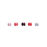 Set van 6 strikvormige knopen Fuchsa