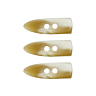 Set van 3 houtje-touwtjes, lengte 45 mm Ecru