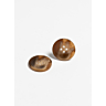 Set van 6 grote knopen uit bio-hars Ø31 mm beige Beige