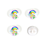 Set van 4 knopen regenboog Ø 18 mm