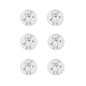 Set van 6 knopen jongen Ø 15 mm Ecru