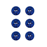 Set van 6 knopen jongen Ø 15 mm Marineblauw