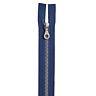 Scheidbare sluiting in blauw/zilver 30 cm